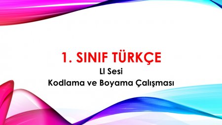 1. Sınıf İlkokuma Yazma Ll Sesi Kodlama ve Boyama Çalışması