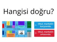 3. Sınıf Hayat Bilgisi Yer-Yön Belirteçleri Kroki Oyunu