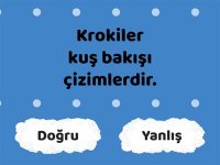3. Sınıf Hayat Bilgisi Kroki Doğru Yanlış Oyunu