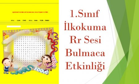 1. Sınıf Rr Sesi Kelime Bulmaca