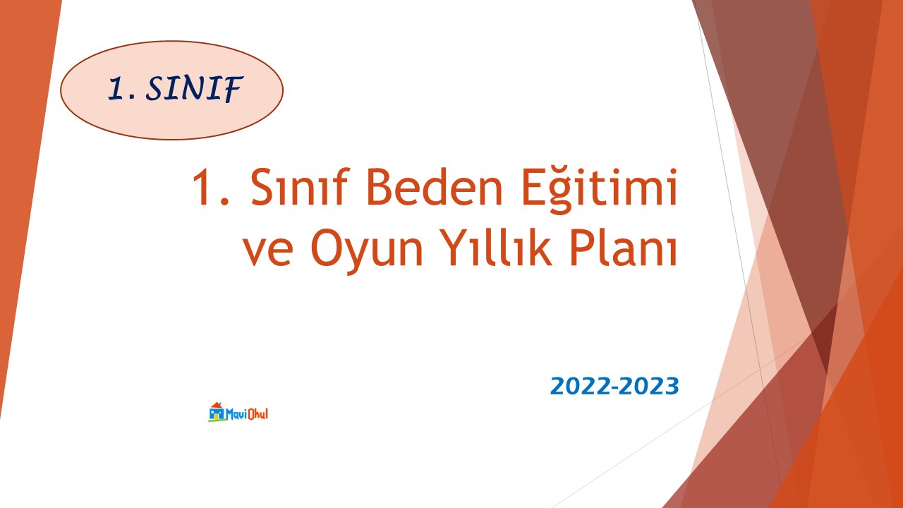 1. Sınıf Beden Eğitimi ve Oyun Yıllık Planı