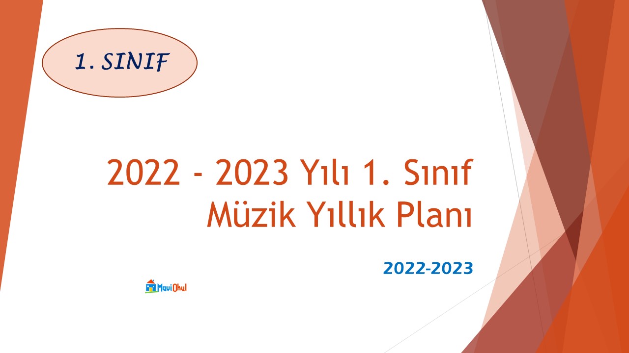 2022 - 2023 Yılı 1. Sınıf Müzik Yıllık Planı