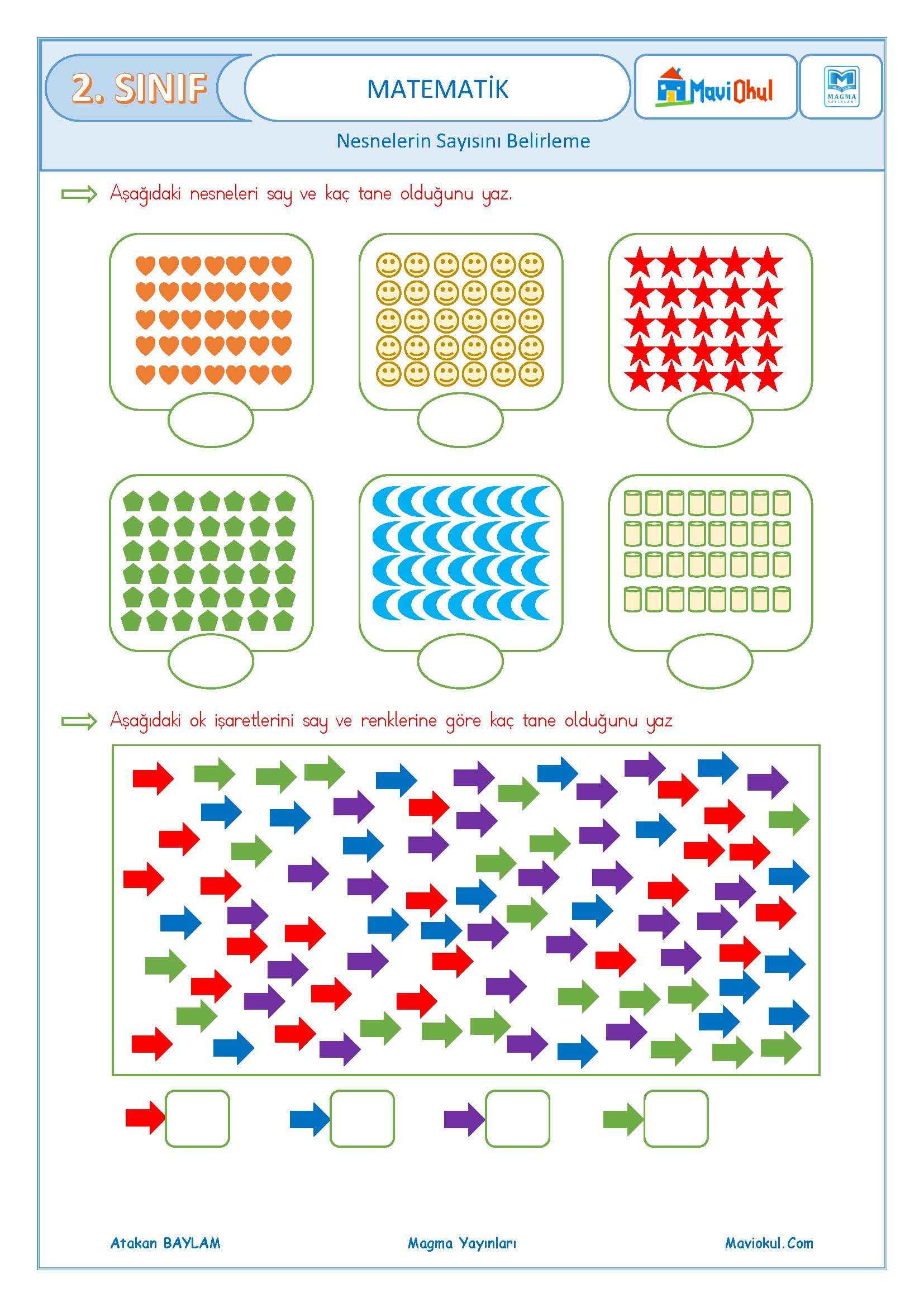 2. Sınıf Matematik Nesnelerin Sayısını Belirleme