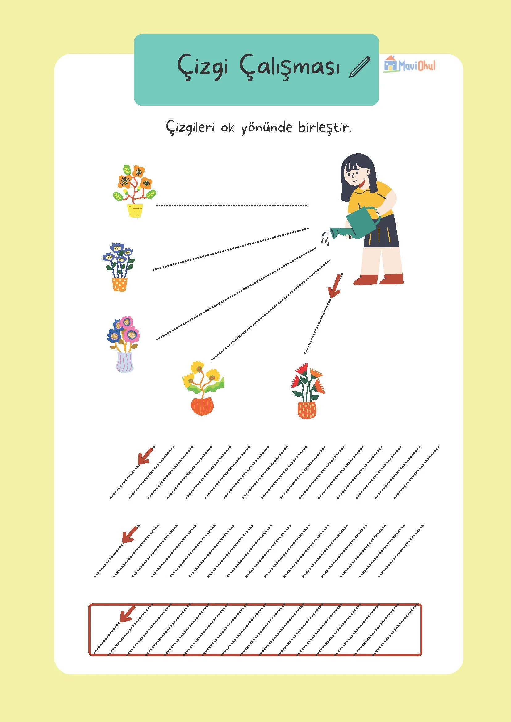 1. Sınıf İlk Çizgi Çalışmaları