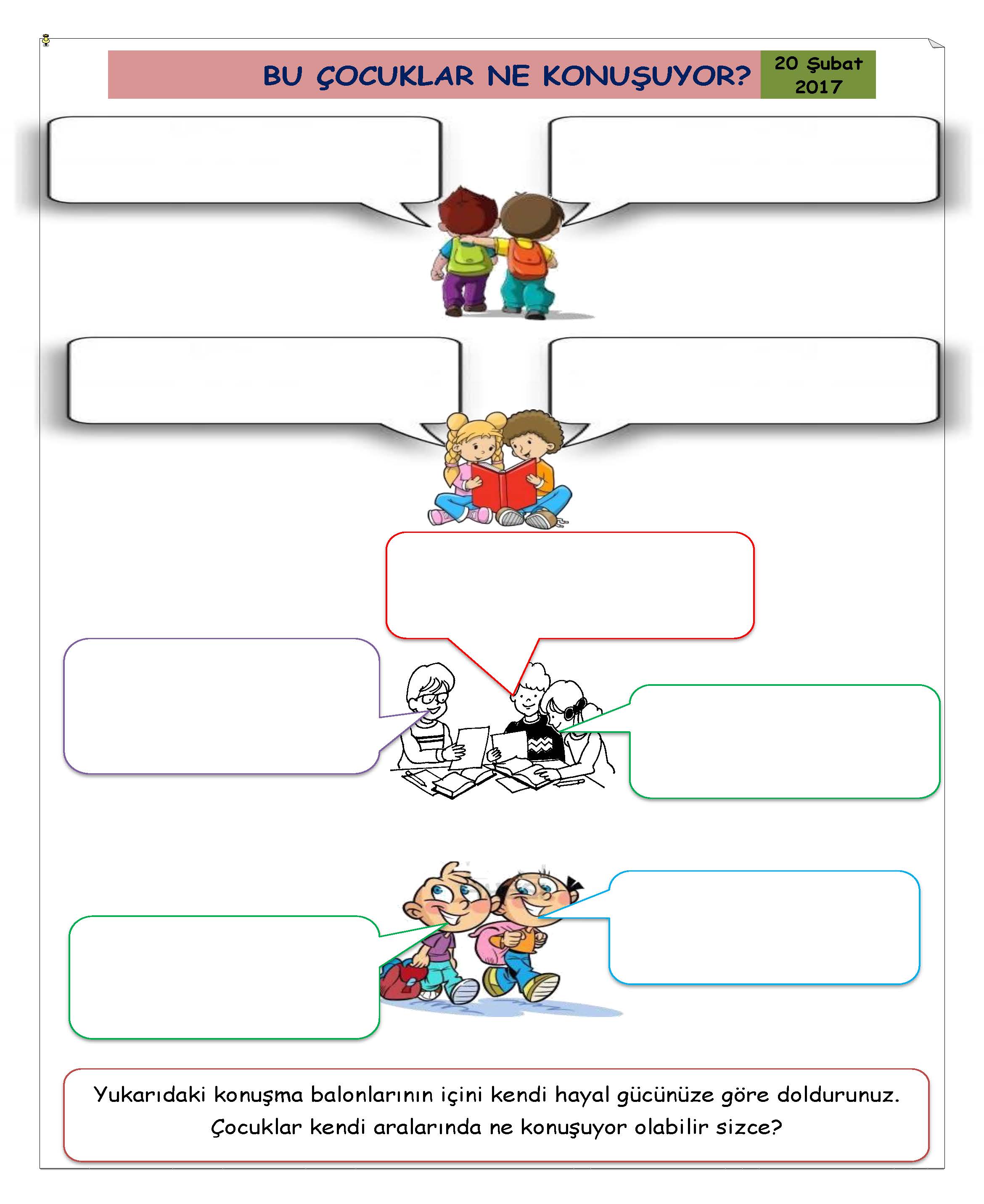 1. Sınıf Türkçe Bu Çocuklar Ne Düşünüyor Etkinliği