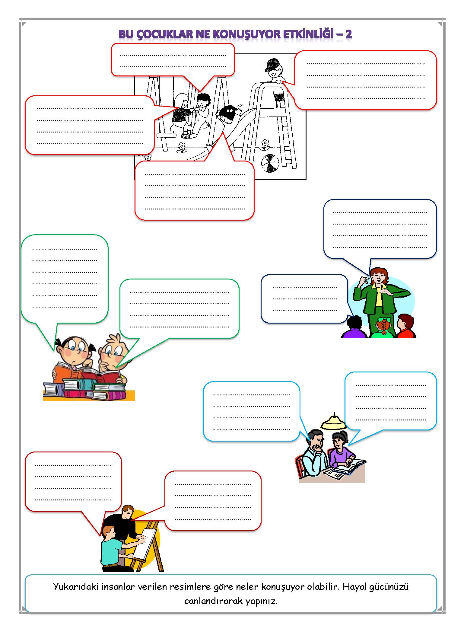 1. Sınıf Türkçe Bu Çocuklar Ne Konuşuyor Etkinliği -2