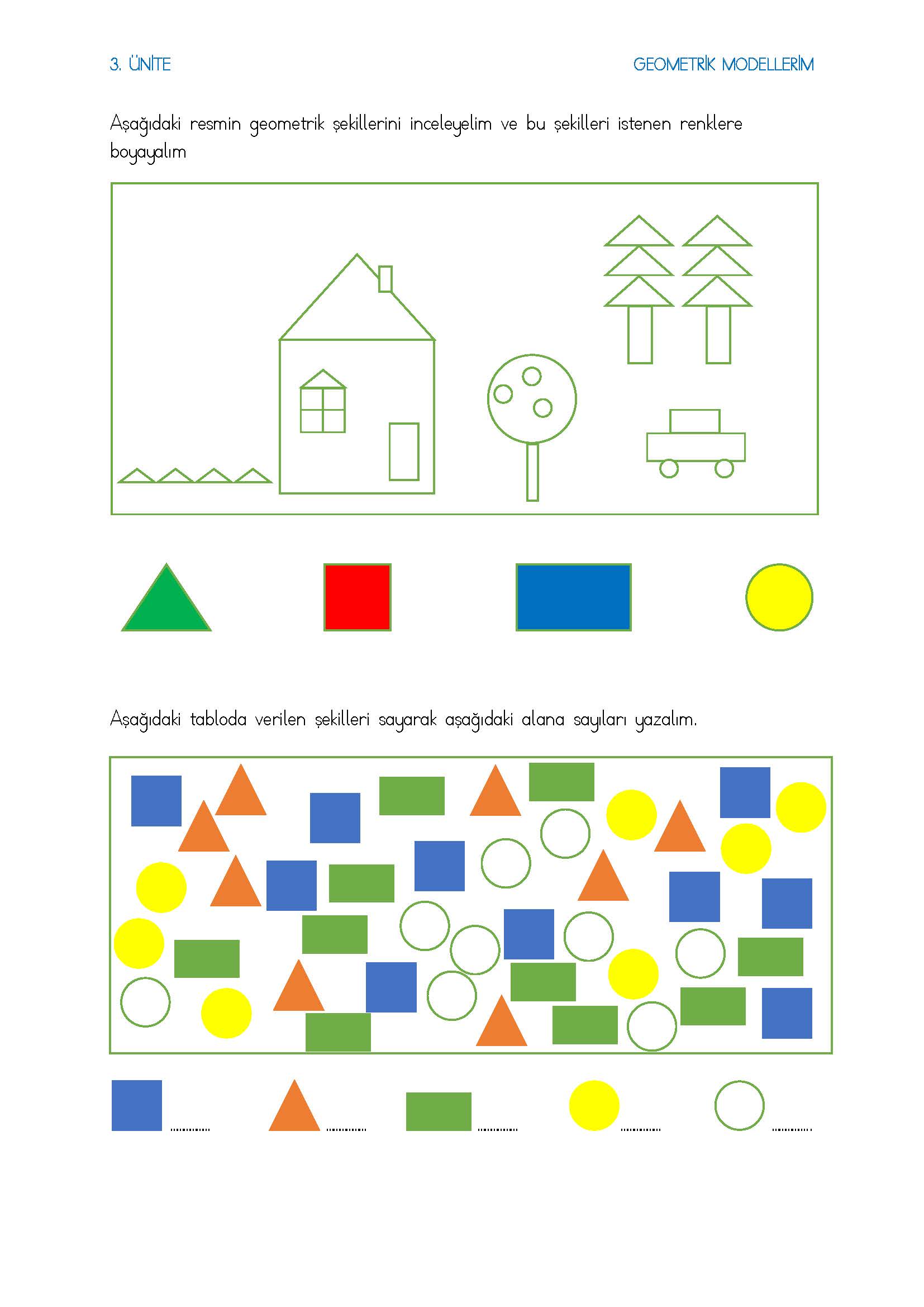 2. Sınıf Matematik Geometrik Modellerim