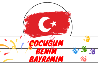 ÇOCUĞUM BENİM BAYRAMIM TAÇ KES YAPIŞTIR