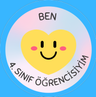 BEN 4. SINIF ÖĞRENCİSİYİM ROZET MAVİ