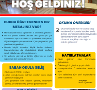 Burcu öğretmenden mesajınız var! 4. sınıflara