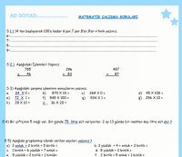3. SINIF DOĞAL SAYILAR ETKİNLİĞİ