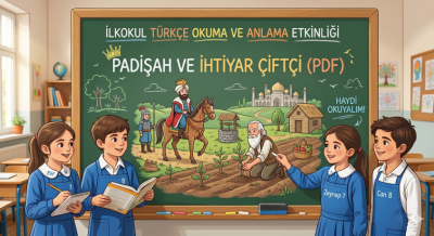 İlkokul Türkçe Okuma Anlama Etkinliği: Padişah ve İhtiyar Çiftçi (PDF)