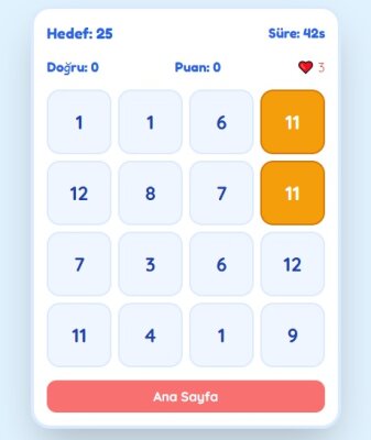 Toplama Avcısı | Eğlenceli Matematik Oyunu ve Toplama İşlemi