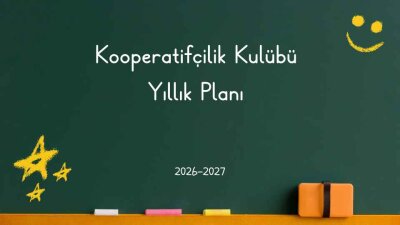 Kooperatifçilik Kulübü Yıllık Planı 2026-2027