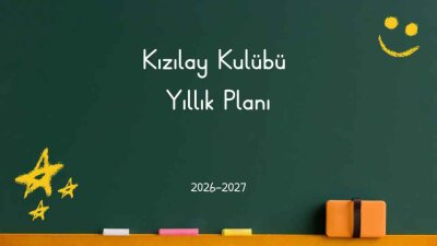 Kızılay Kulübü Yıllık Planı 2026-2027