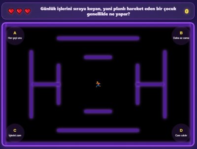 2. Sınıf Hayat Bilgisi Planlı Yaşama Labirent Oyunu
