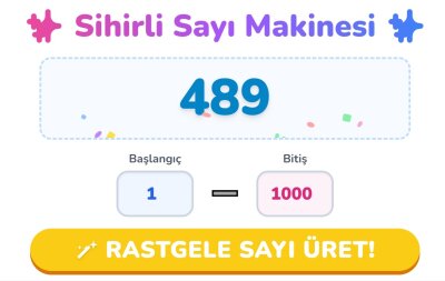 Sınıf İçi Etkinlikler: Eğlenceli Rastgele Sayı Üretici